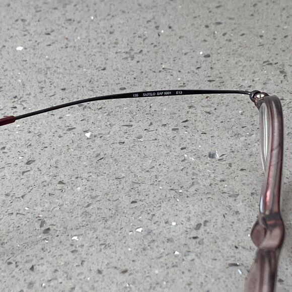 SAFILO SAF 5001 E13 47 15 135 Eyeglass Frames Made in Italy Red Brown - Picture 6 of 7
